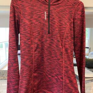 Reebok Red Patterned Long Sleeve